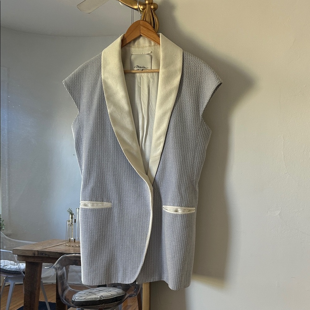 3.1 Phillip Lim Cream and Gray Blazer